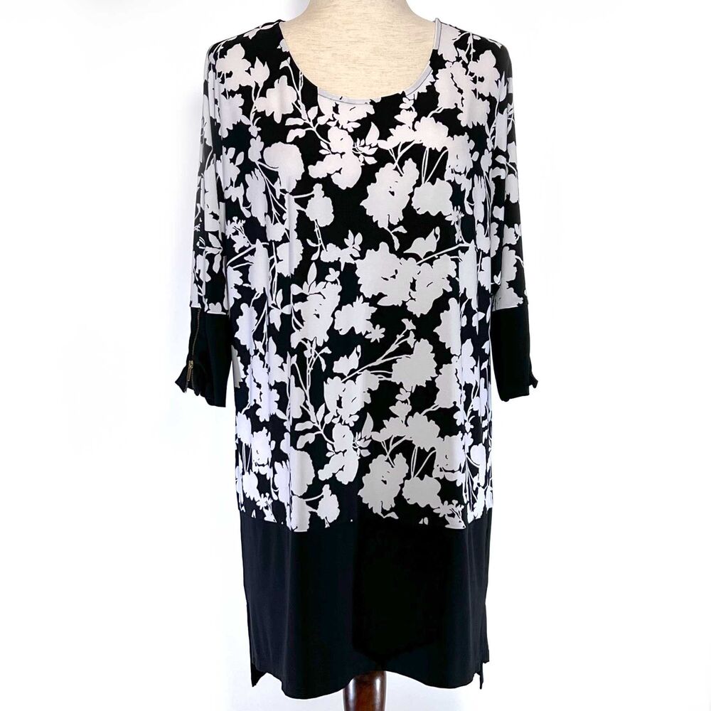 Woman Within Shift Dress 14 Dolman Sleeves Black